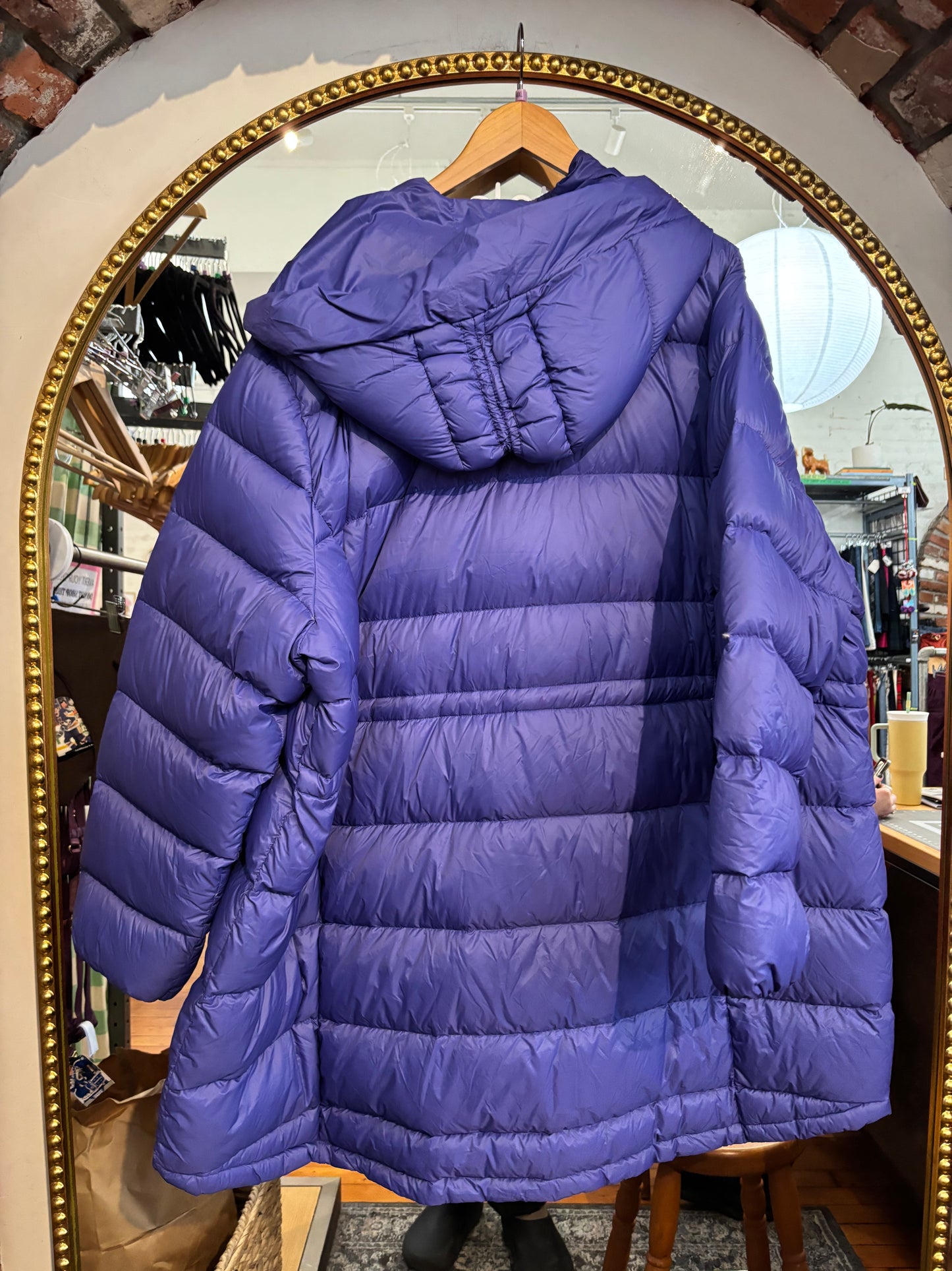 size 5X purple down D/C jacket - puffer