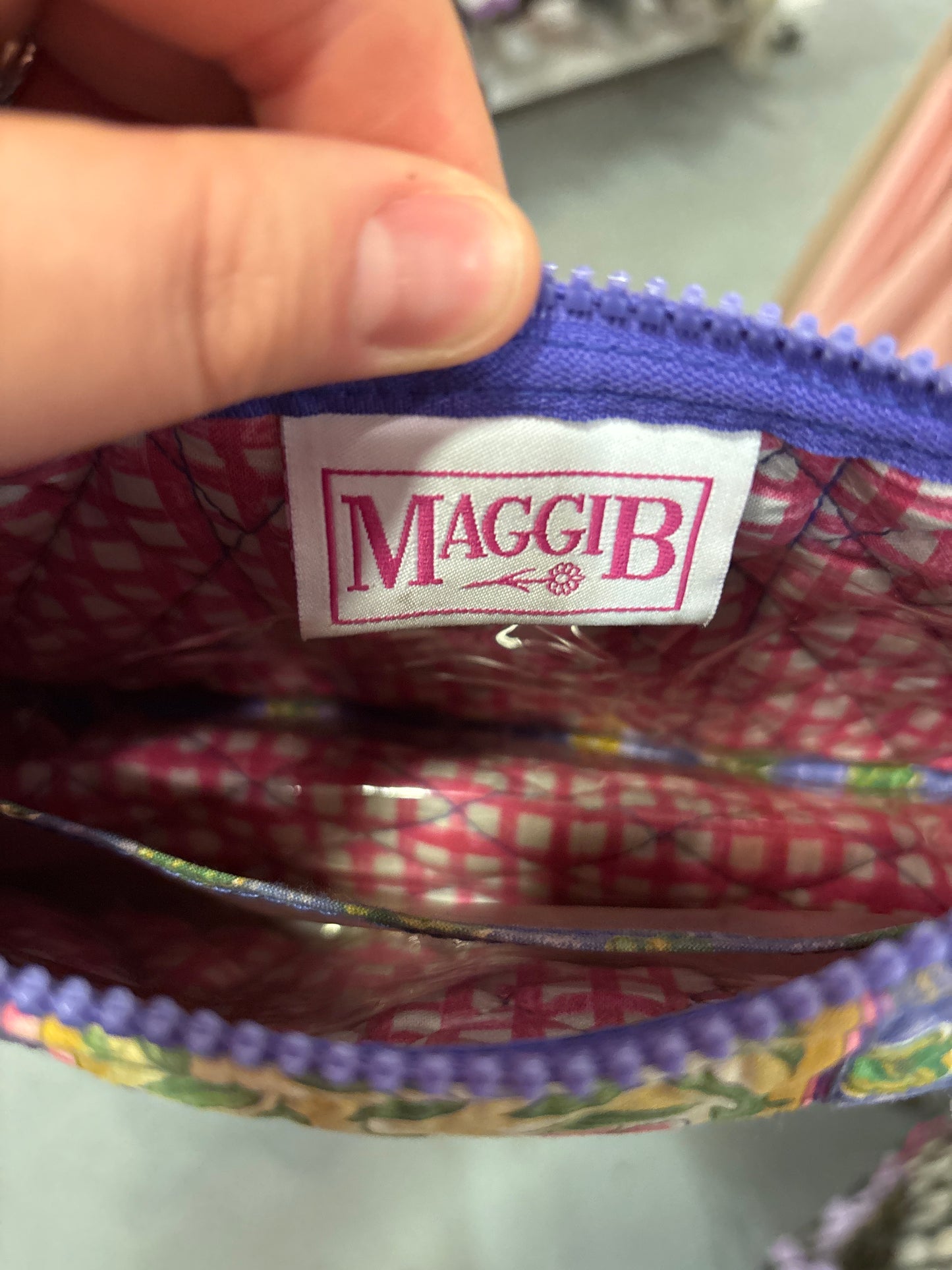 Vintage Maggie b quilted little bag