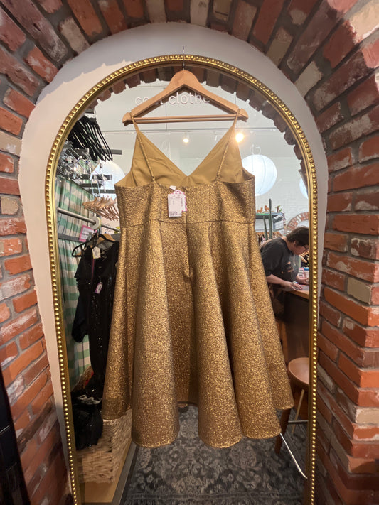 size XL golden H&M dress - fancy