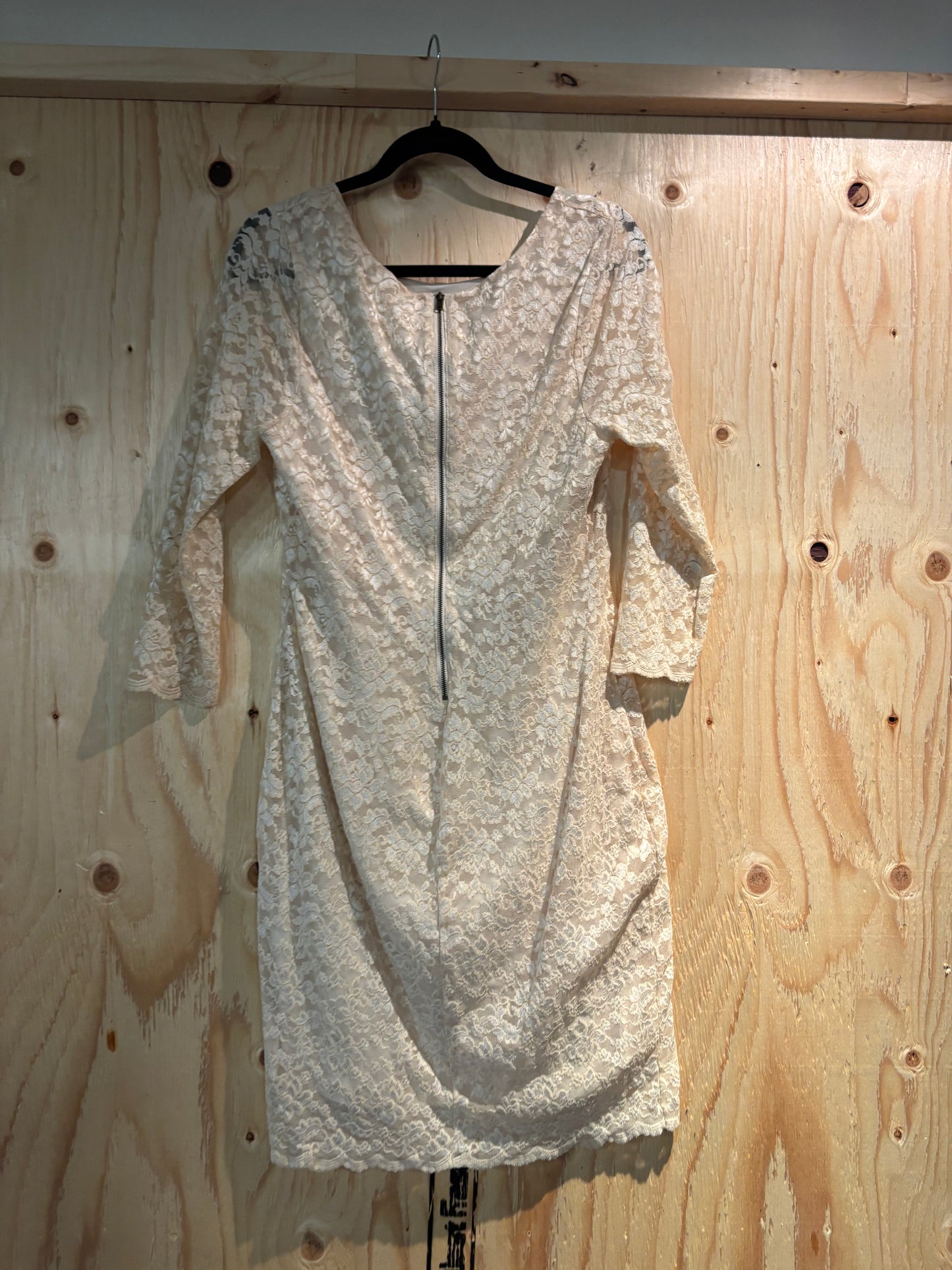 Size 2X forever 21 oatmeal lace dress