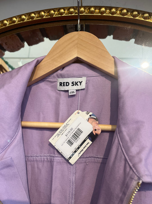 size 2XL lavendar COTTON Red Sky boilersuit