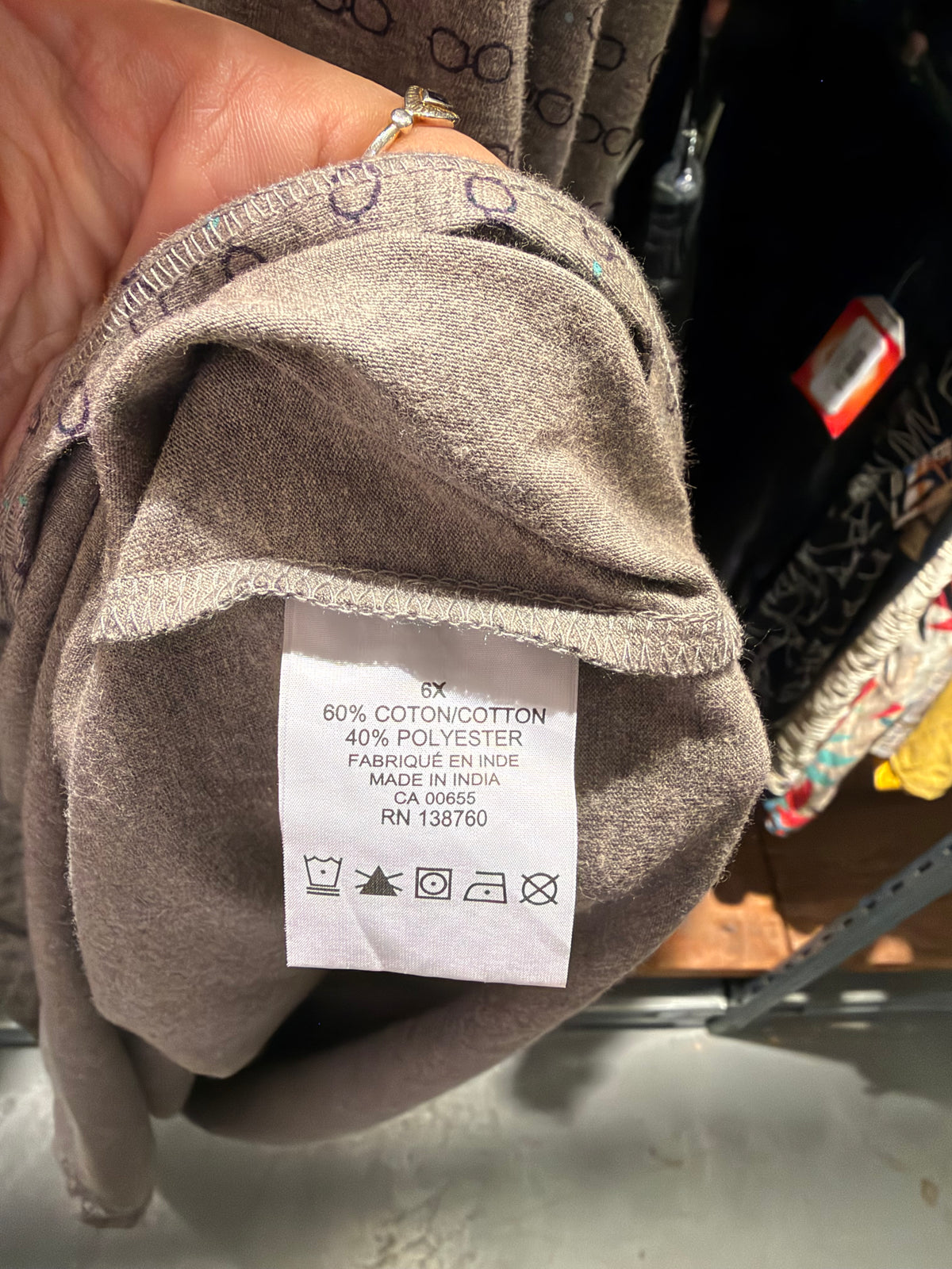 size 6X grey with glasses - NWT Voglio dress - sleep