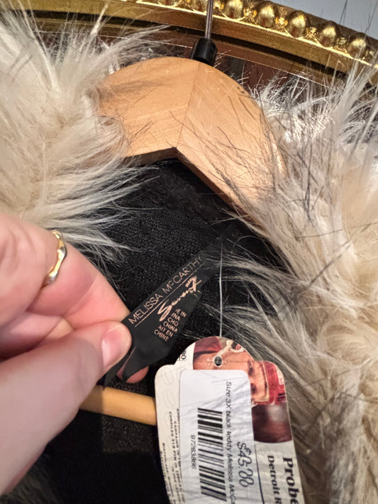 Size 3X black teddy Melissa McCarthy jacket