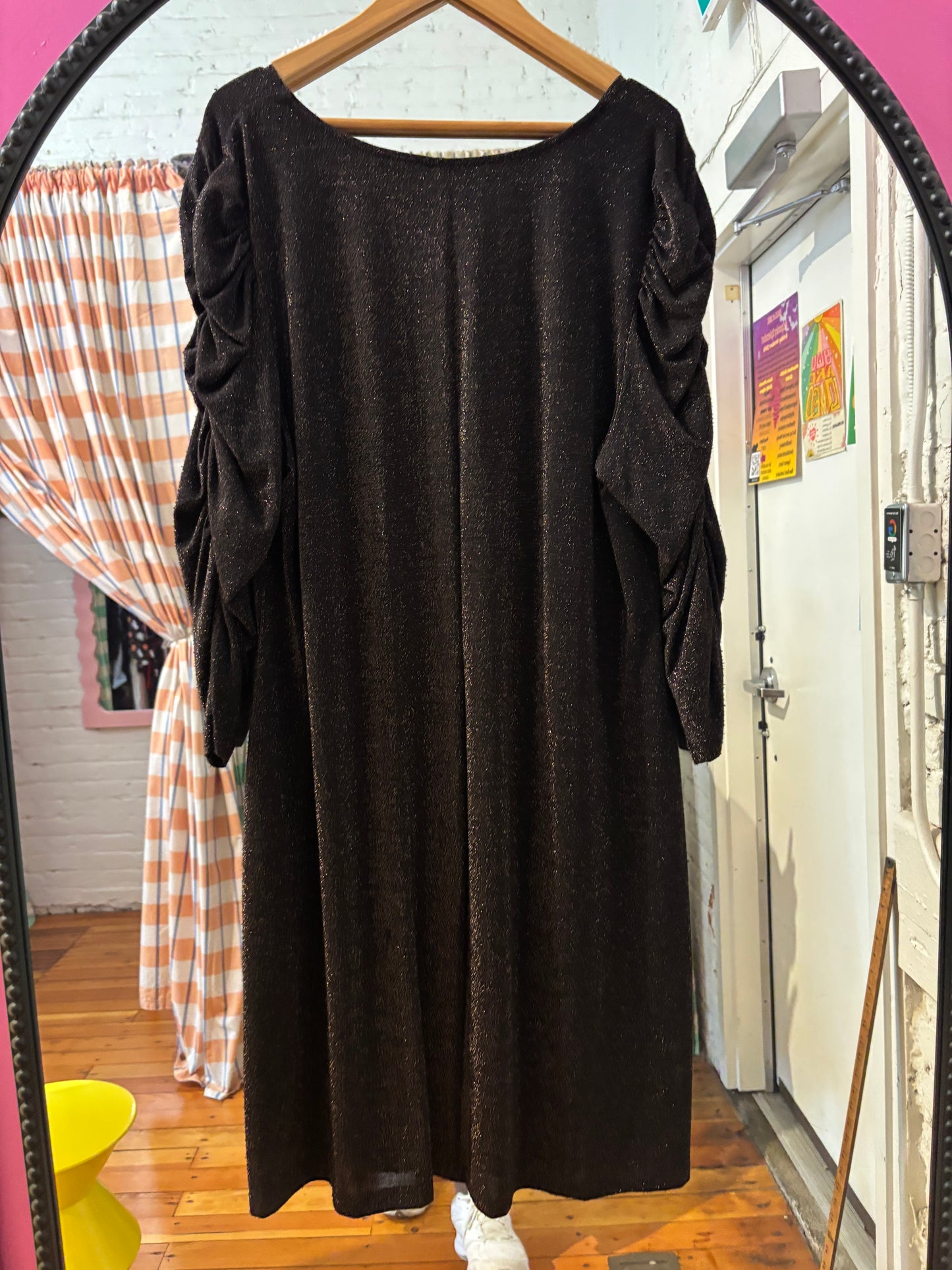 size 22 black glitter Laura Plus dress