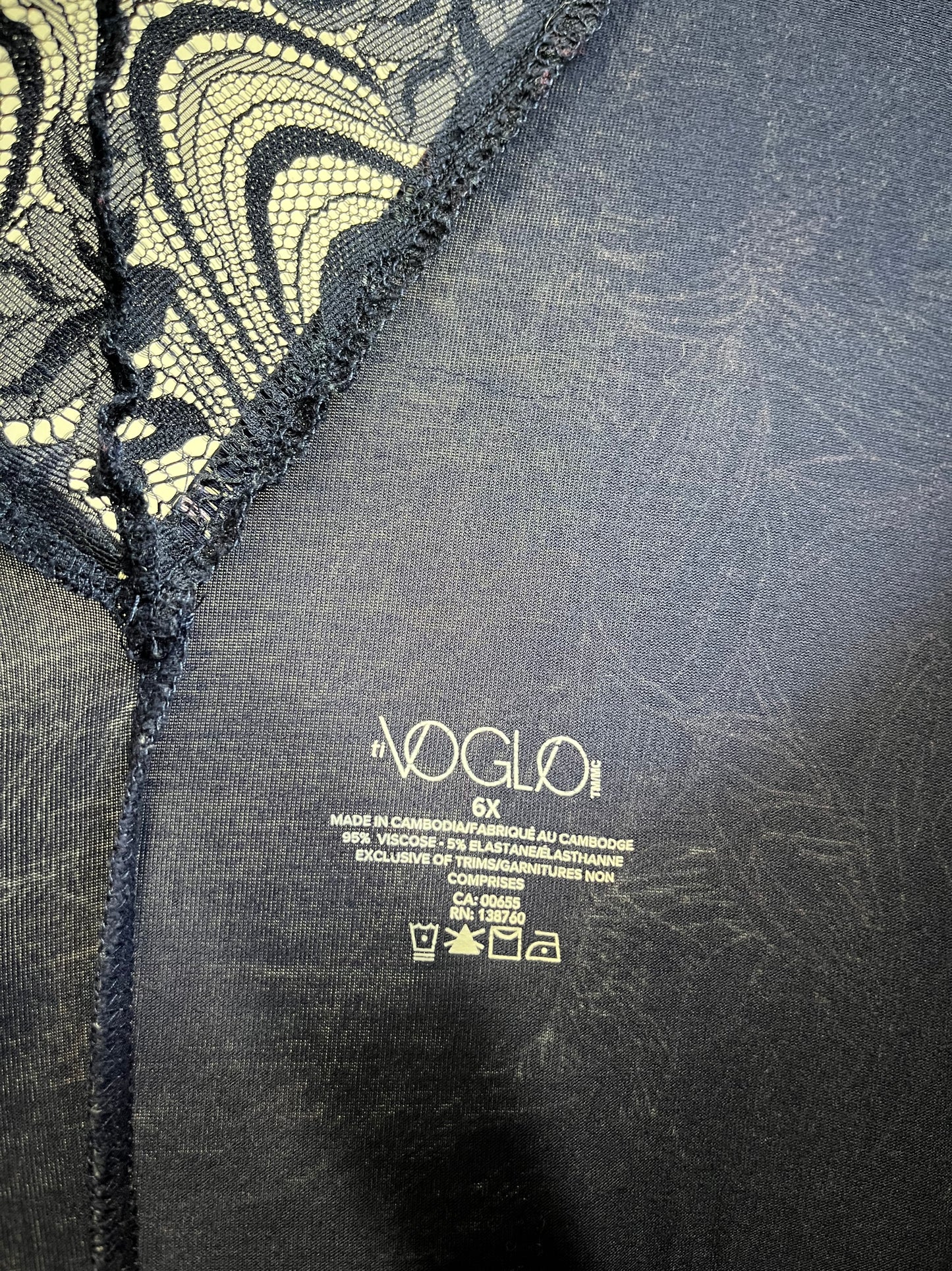 Size 4X/5X Blue VOGLIO Dress