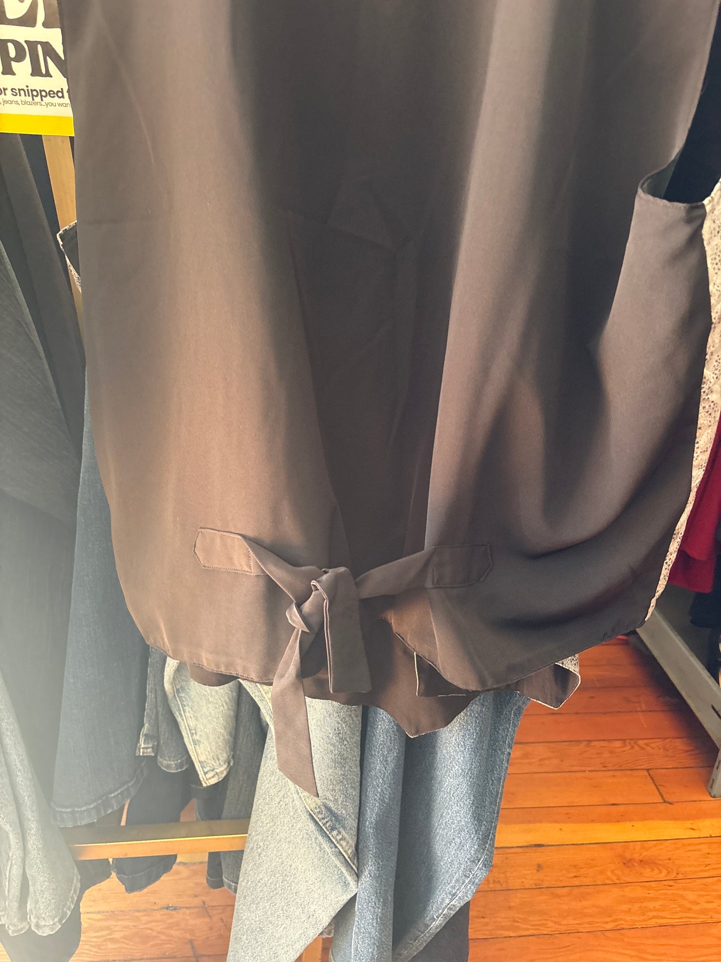 Handmade silver black fancy vest - size 5X ish