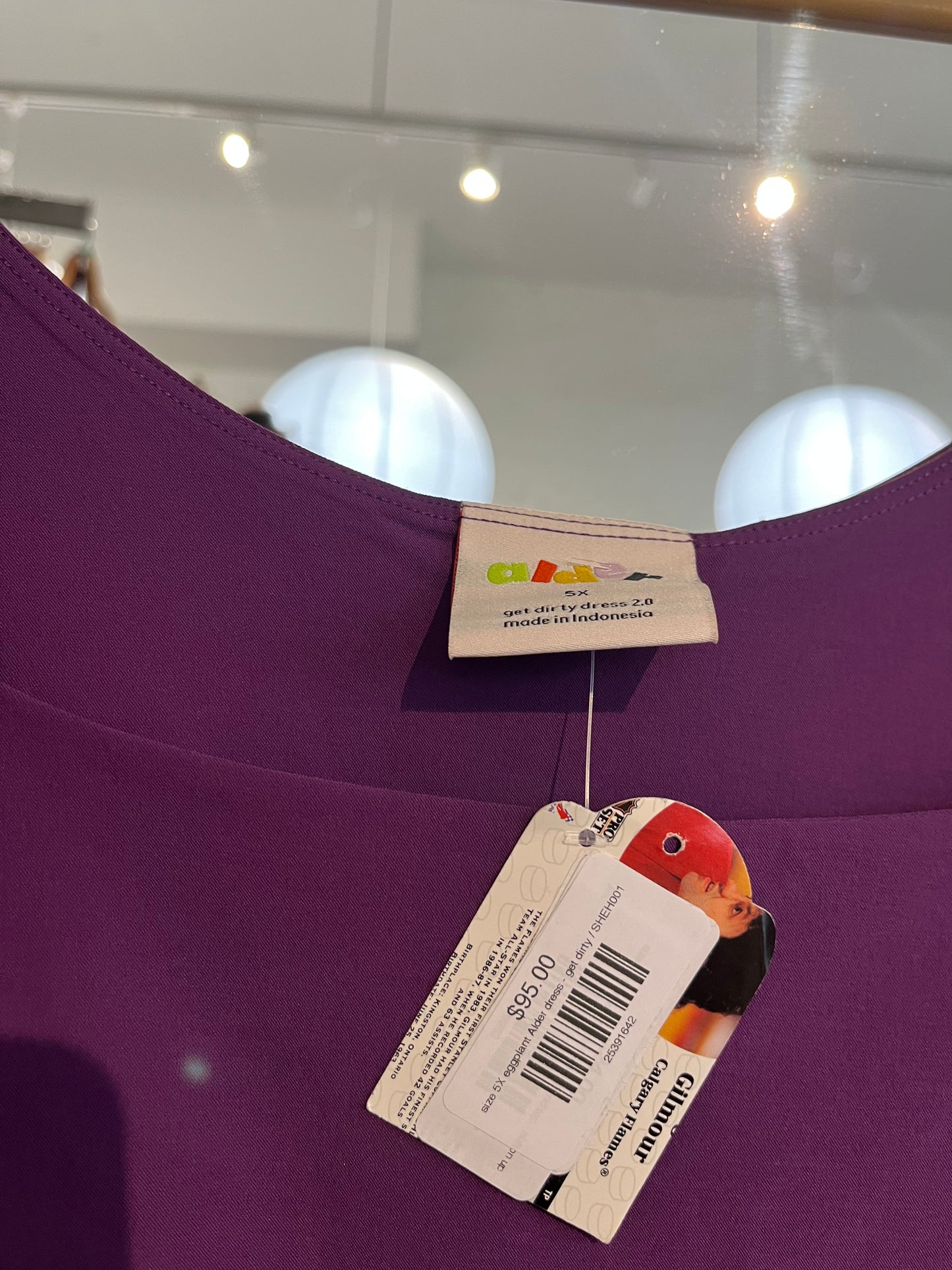 size 5X eggplant Alder dress - get dirty NWT