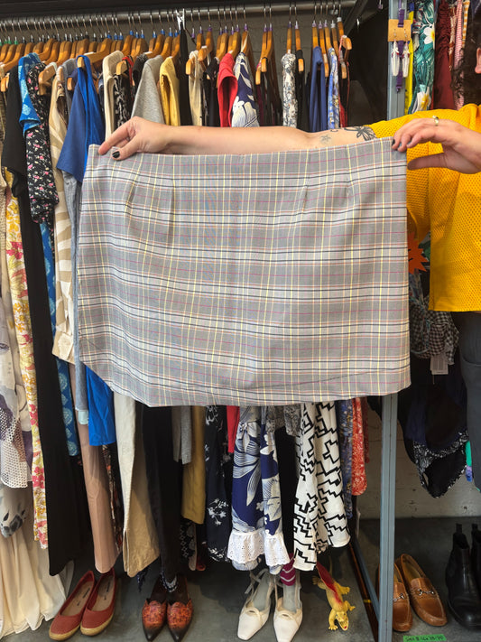 Size 4X Grey Hilary Macmillan Plaid Skort