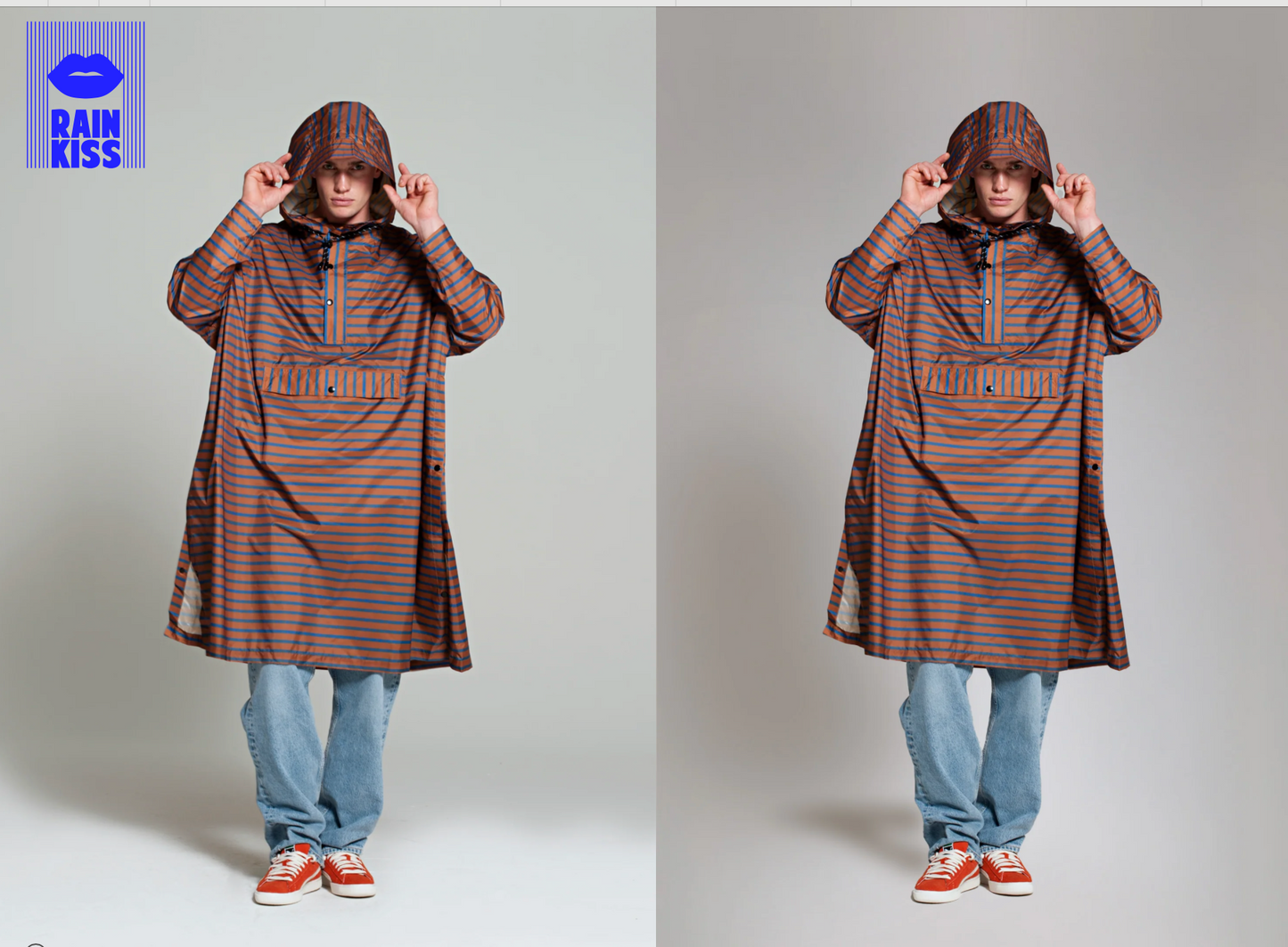 Breton Blue Rainkiss Poncho