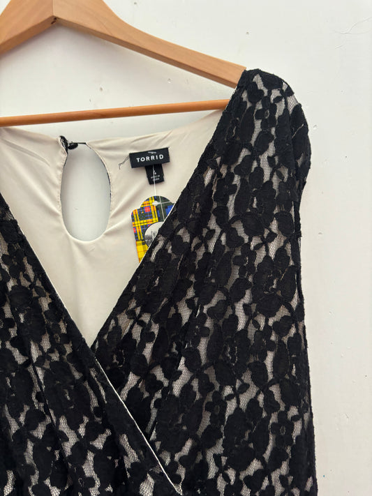 AS IS Size 4X Black lace Torrid Dress