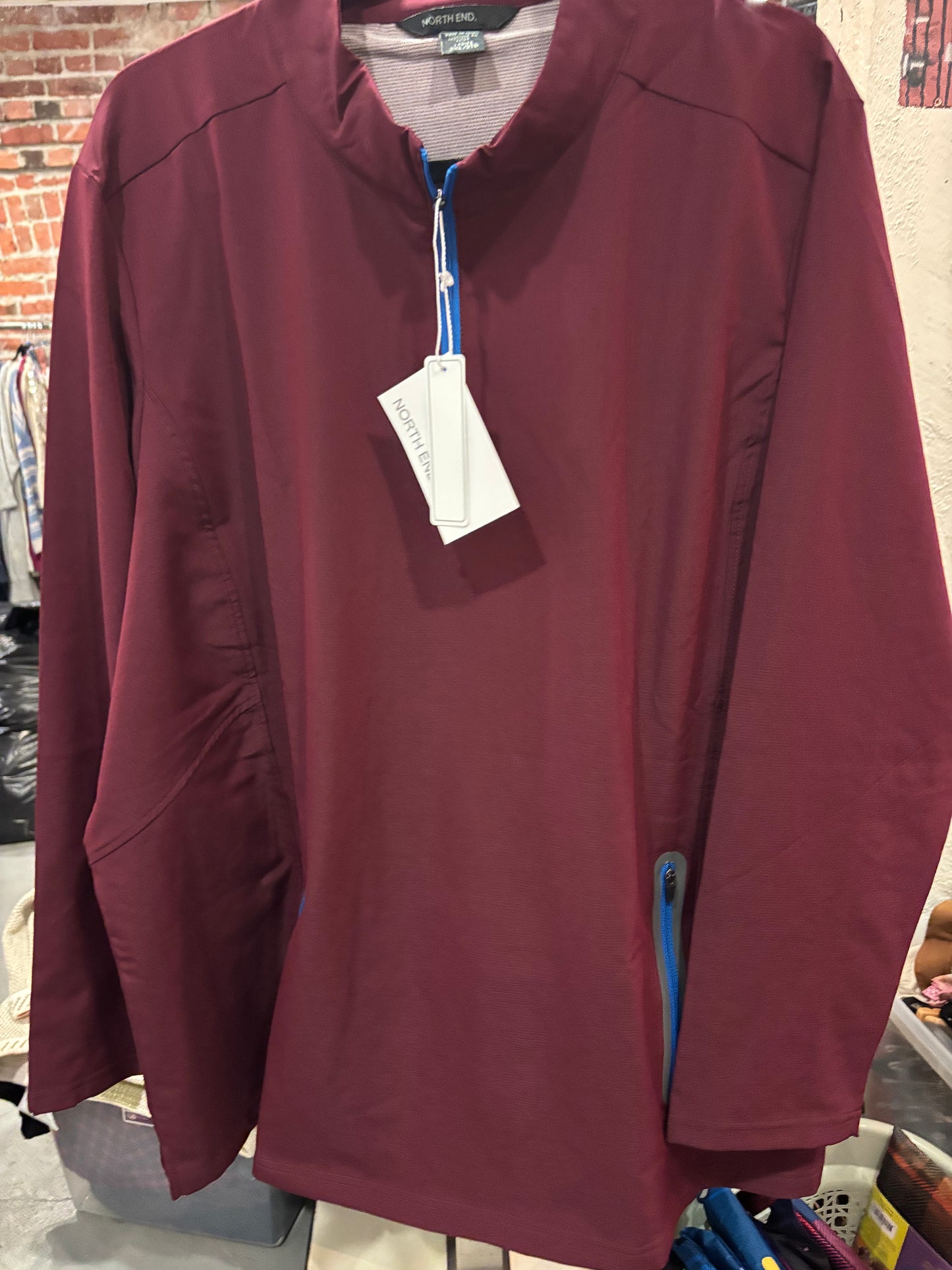 Ladies 3XL quarter zip pull over
