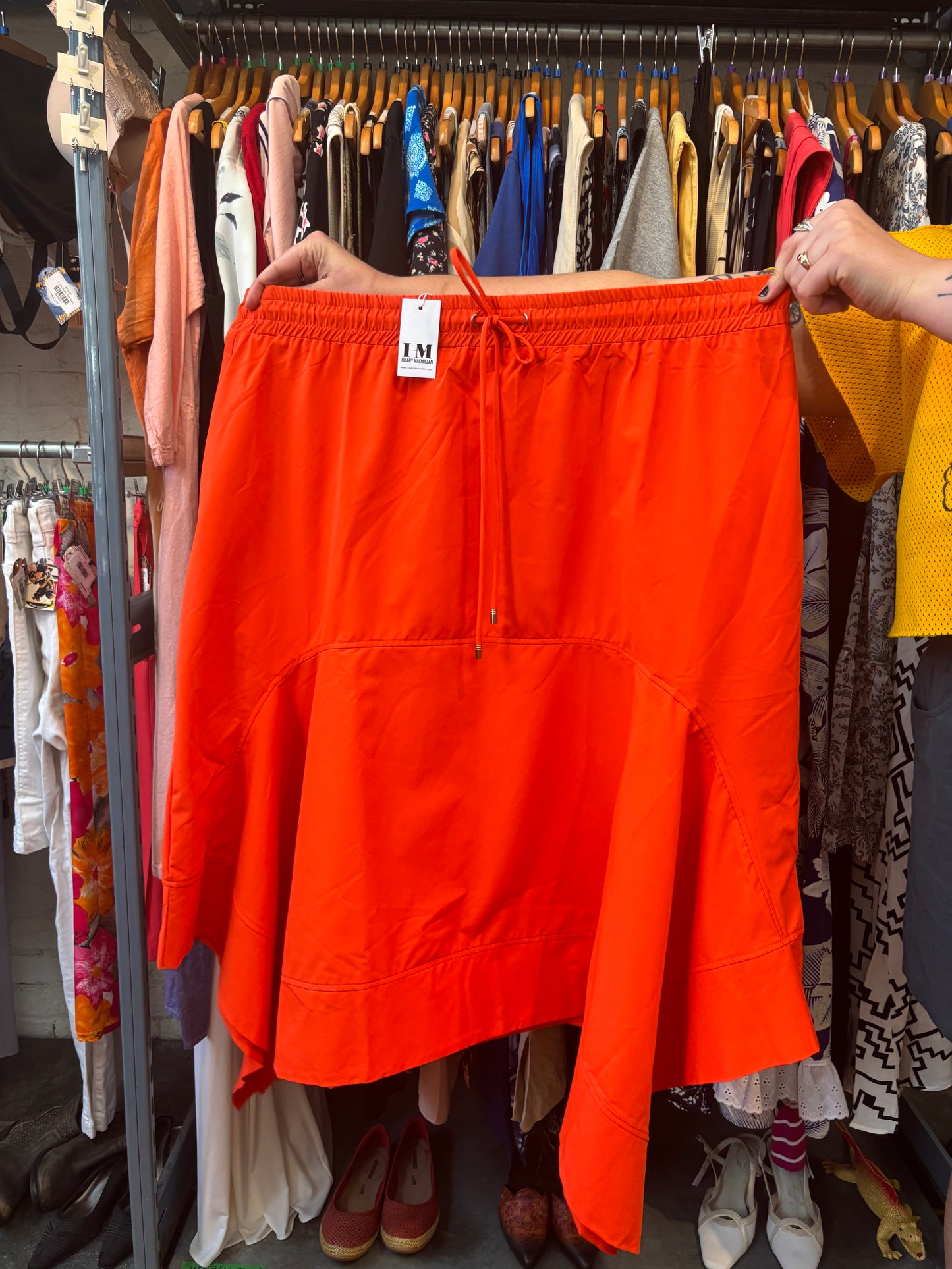 Size 3X Orange Hilary Macmillan Handkerchief Skirt