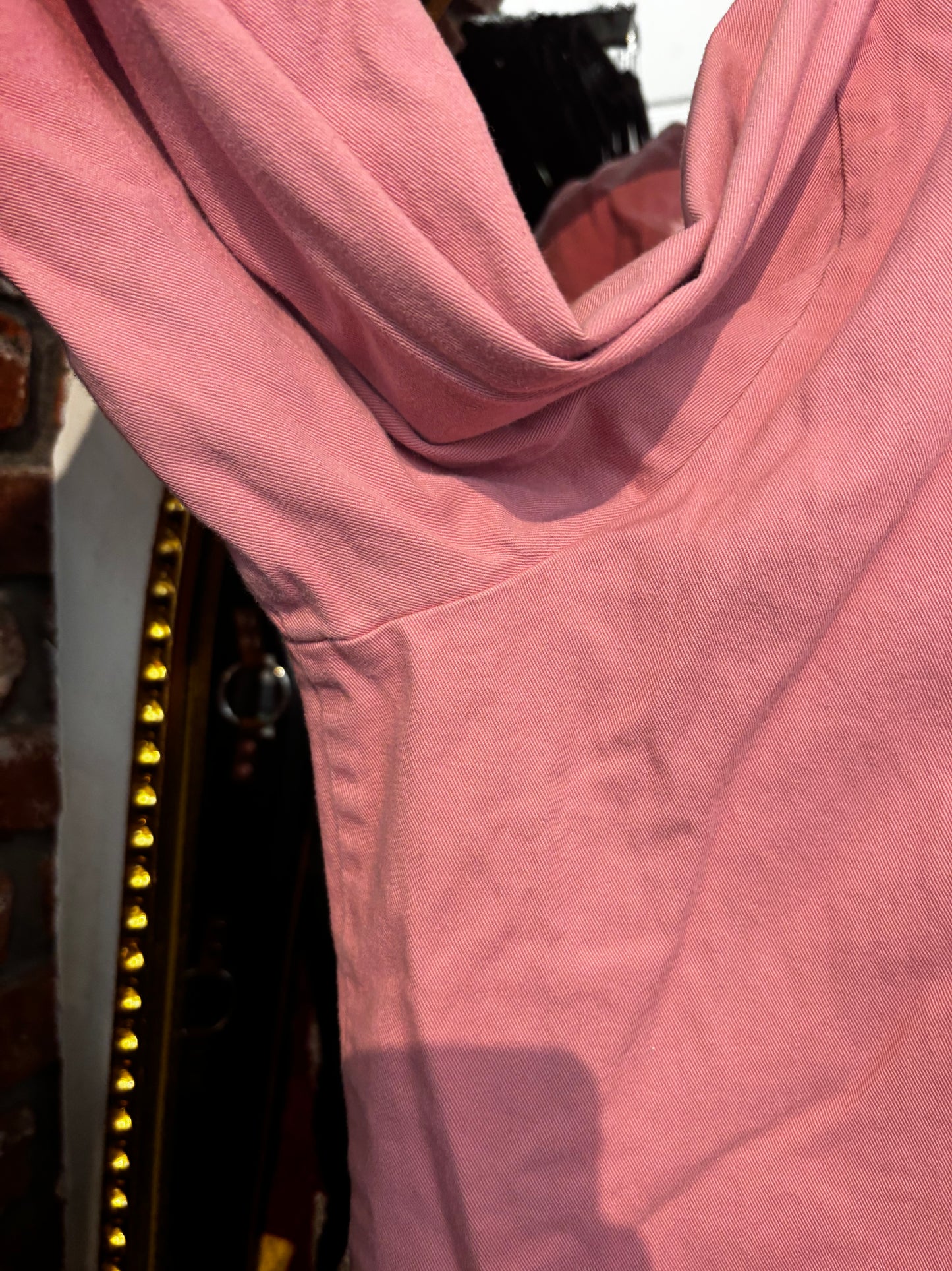 size 3X Red Sky pink cotton boilersuit