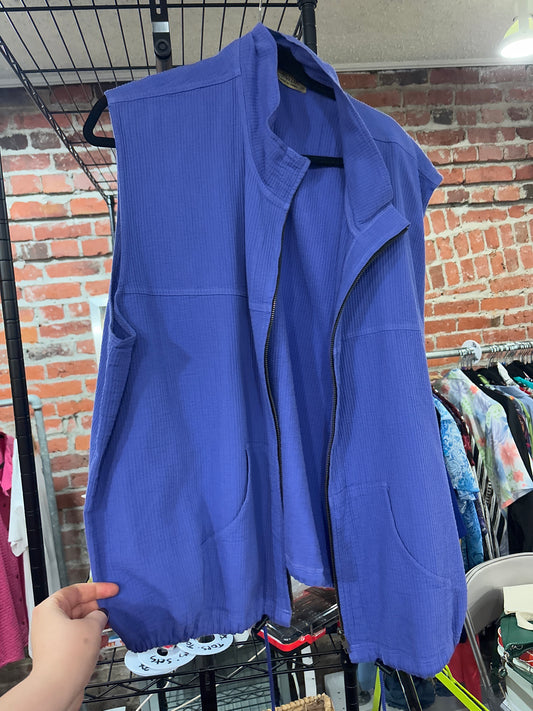 Cotton zip up vest with pockets EzzeWear Vest