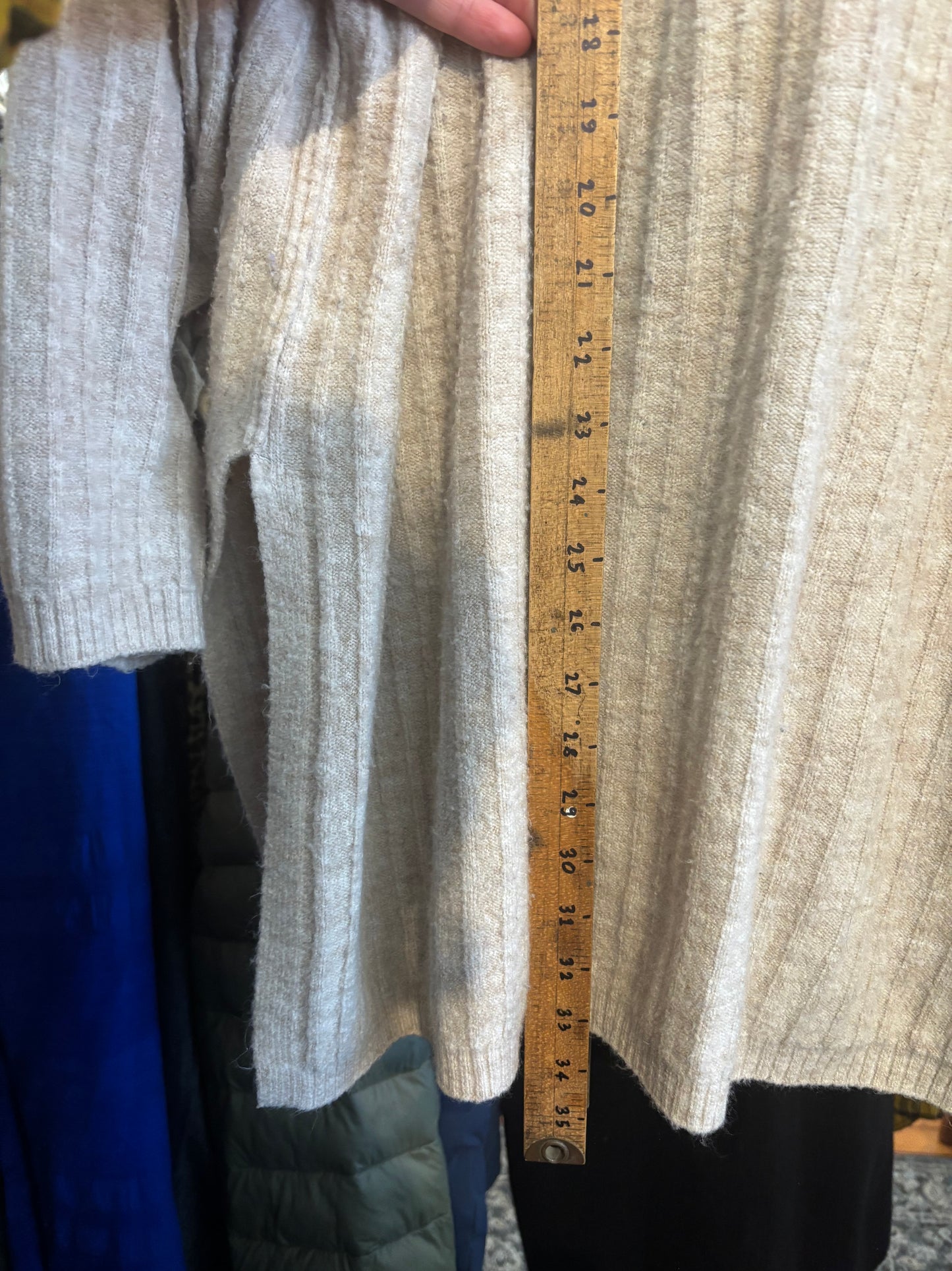 cream knit Free People sweater - tunic knit