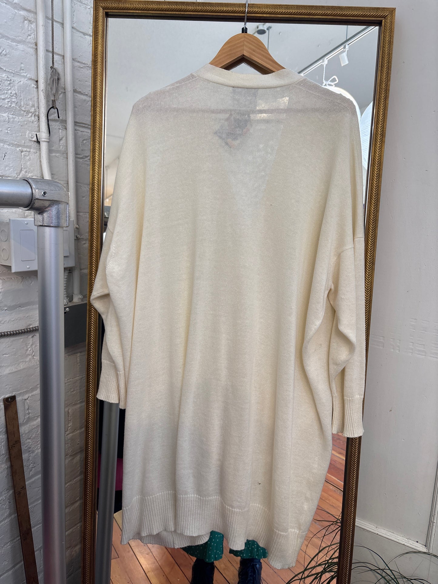 Size XXL cream knit Eskander cardigan