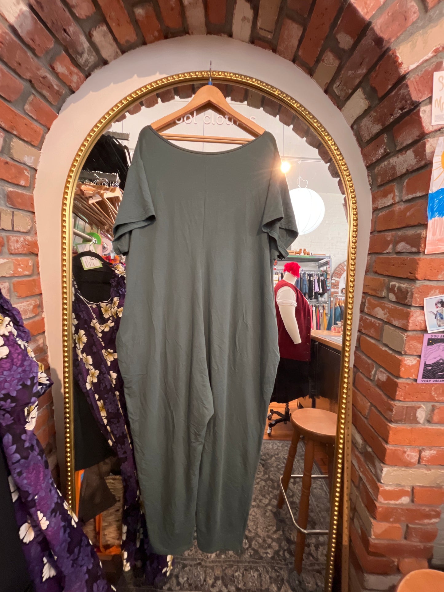size 4XL dark green Smash + Tess jumpsuit