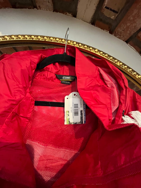 size 5X red seam sealed Core365 jacket - lightweight