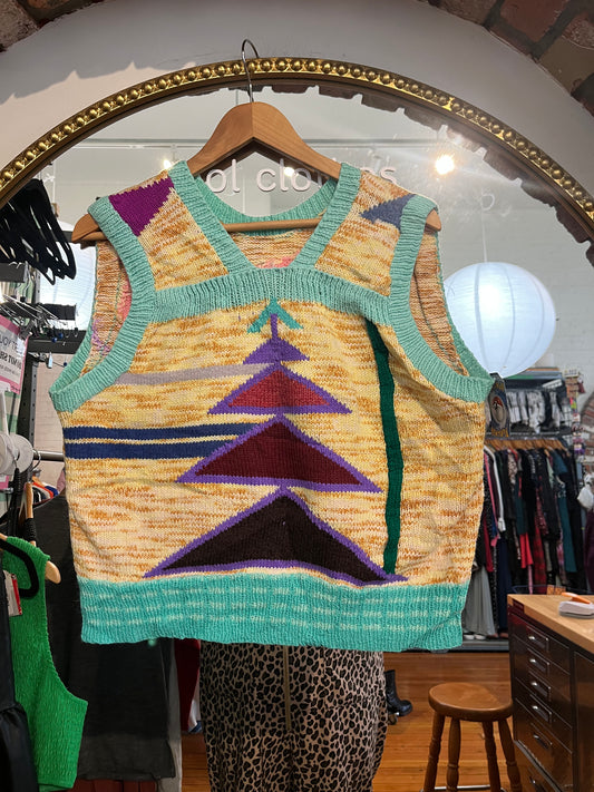 Vintage knit house vest