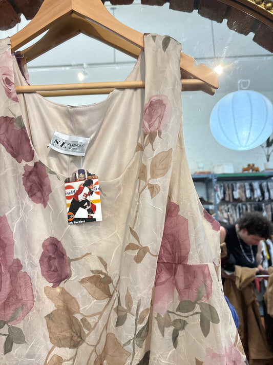 Size 3X vintage SL fashions rose dress