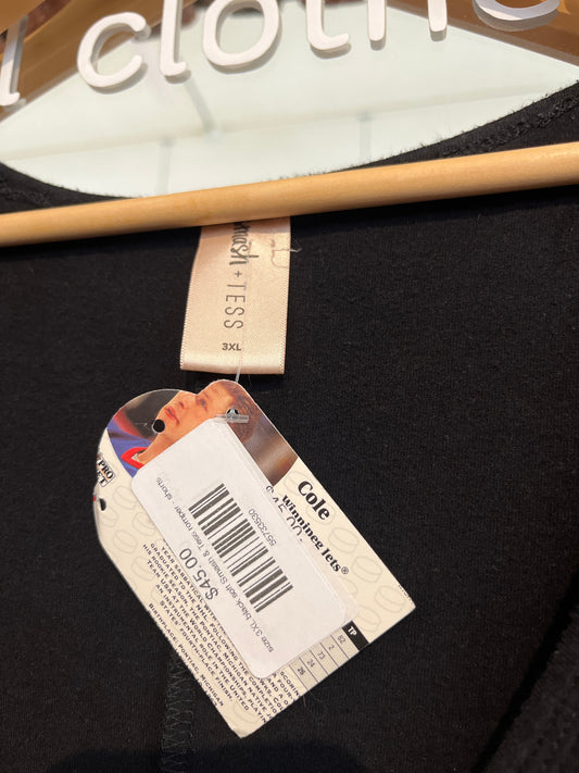 size 3XL black soft Smash & Tess romper - shorts