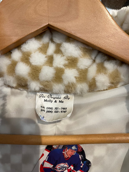 RARE AS IS - Original Molly & Me Vintage Checkerboard coat Size XXL