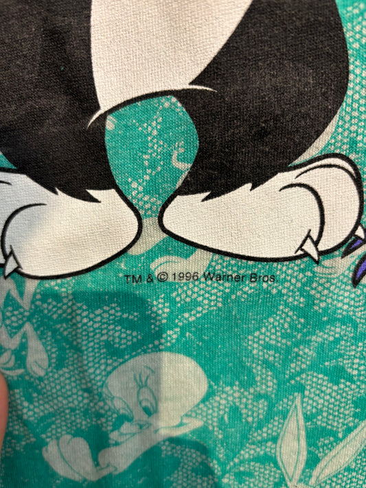 size XL/XXL teal sylvester RARE VINTAGE Flirts graphic tee