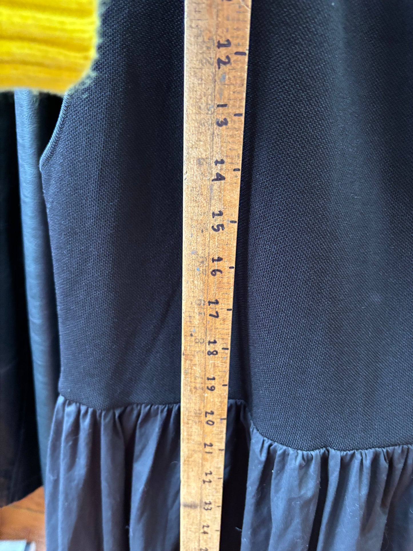 size 2X (5X) black with black bottom Universal standard dress - midi