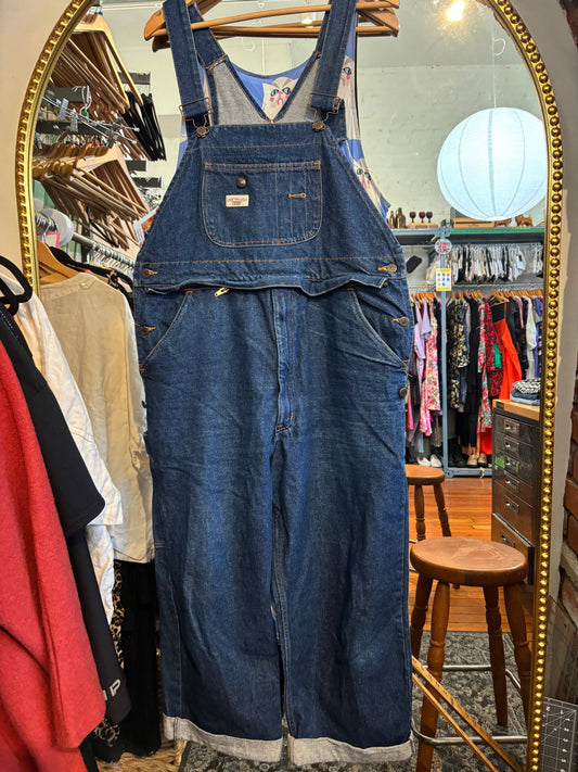 size XL dark wash vintage Western Garment Co. overalls - vintage
