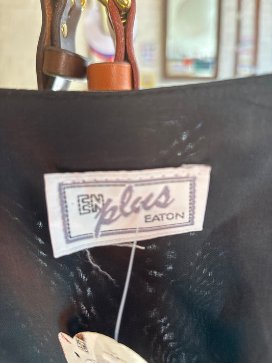 size 1-3X cheetah satin VINTAGE Eaton vest