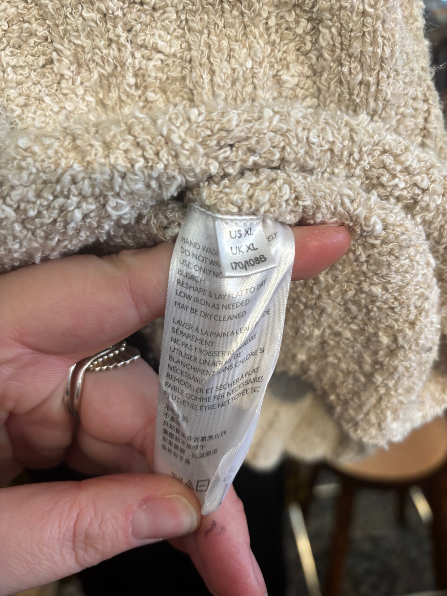 size flex oatmeal knit Free People sweater - boxy