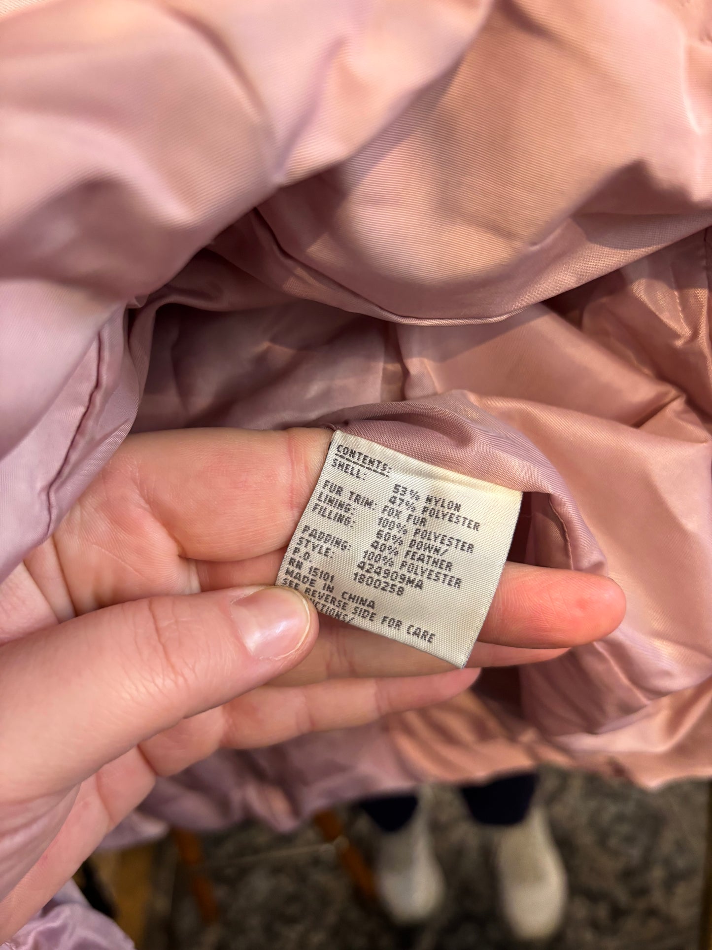 size 3X pink puffer 1 Madison jacket - long puffer