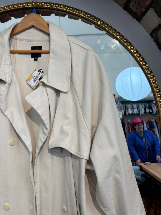 Size 3X Cream twill Ilana Kohn jacket - as is