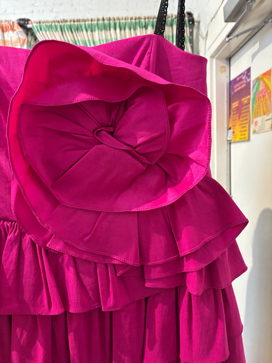 size 18 fuschia vintage Jolie dress - cocktail