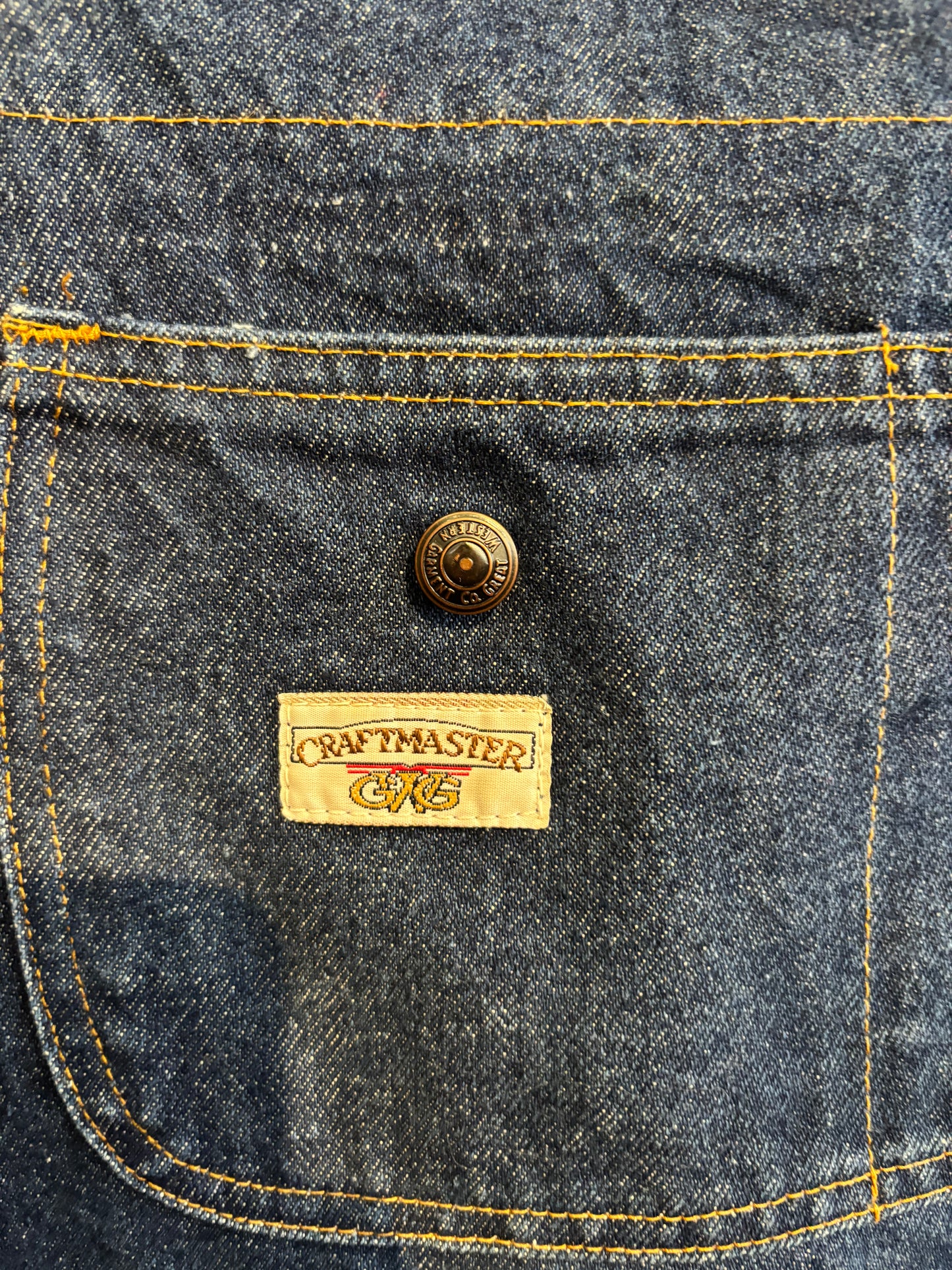 size XL dark wash vintage Western Garment Co. overalls - vintage