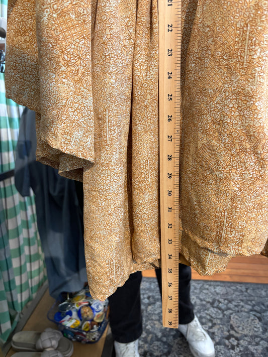 size L-1X Kantha Bae silk "free size" shirt