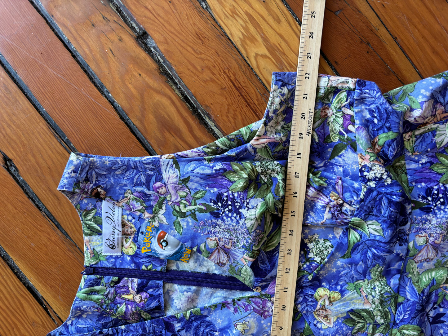 Size 2X Cherry Velvet fairy dress