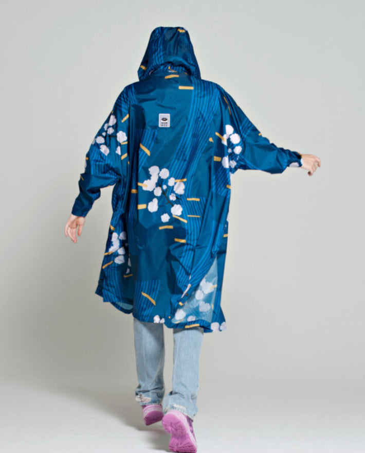 Japanese Blossom Rainkiss Poncho