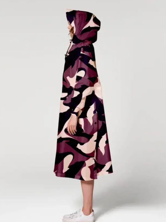 Malika Favre Animo Bordeaux Rainkiss Poncho