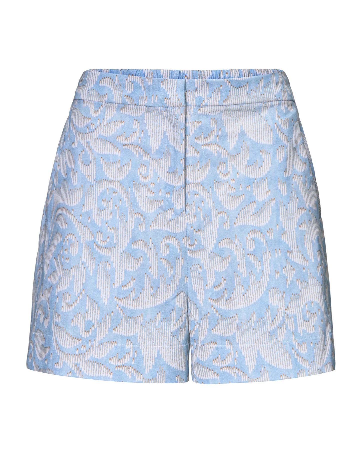 size 2X Blue print Hilary Macmillan Twill trouser shorts