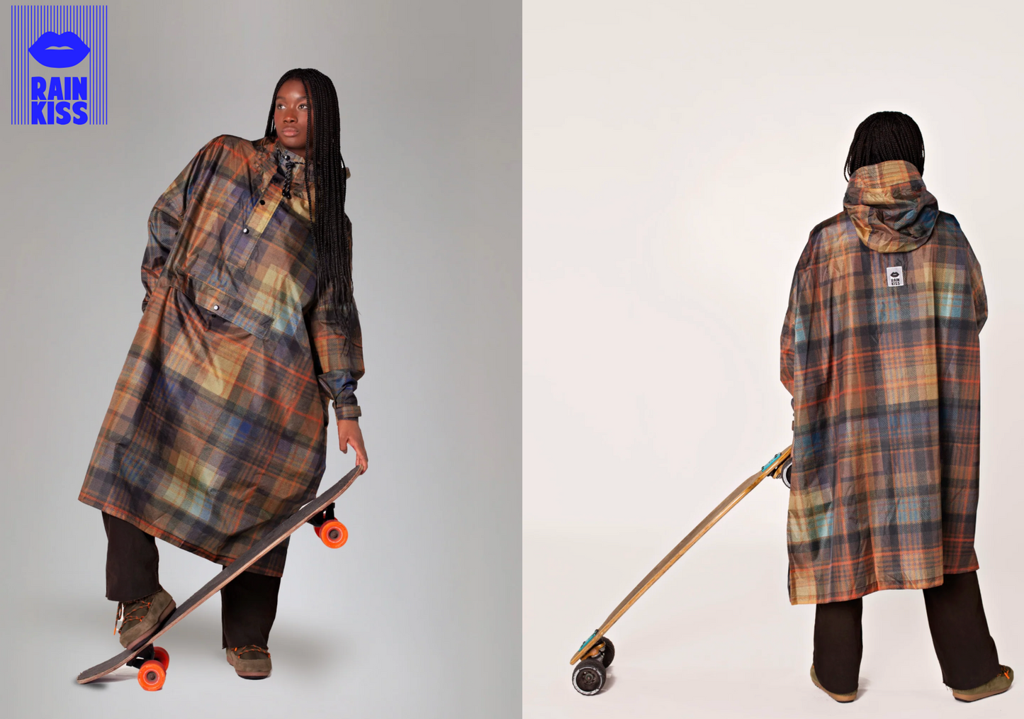 Tartan Rainkiss Poncho