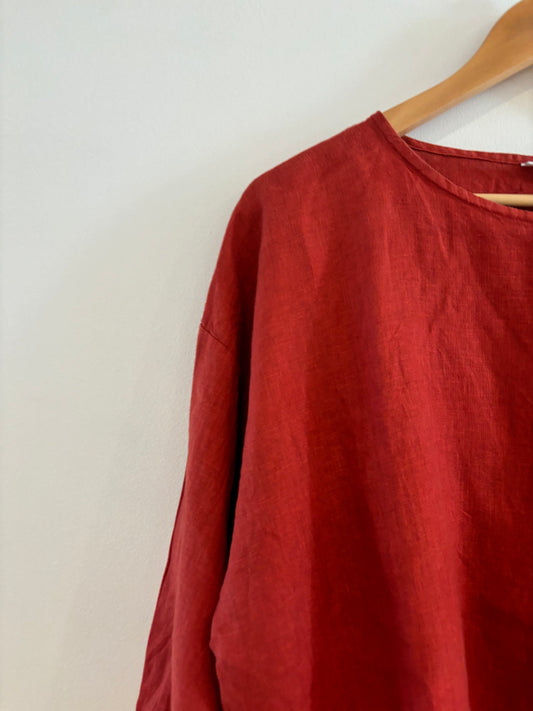 Size 2X Brynn Walker Linen top