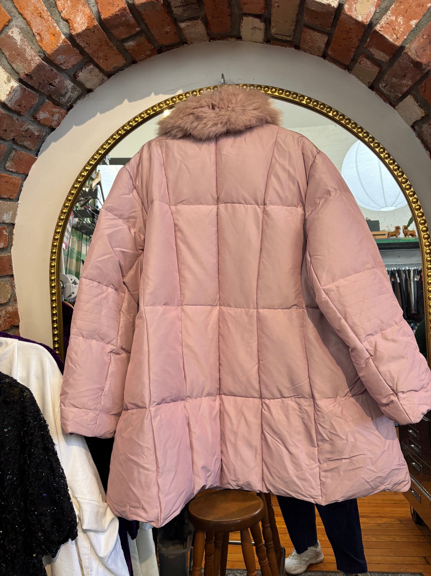 size 3X pink puffer 1 Madison jacket - long puffer