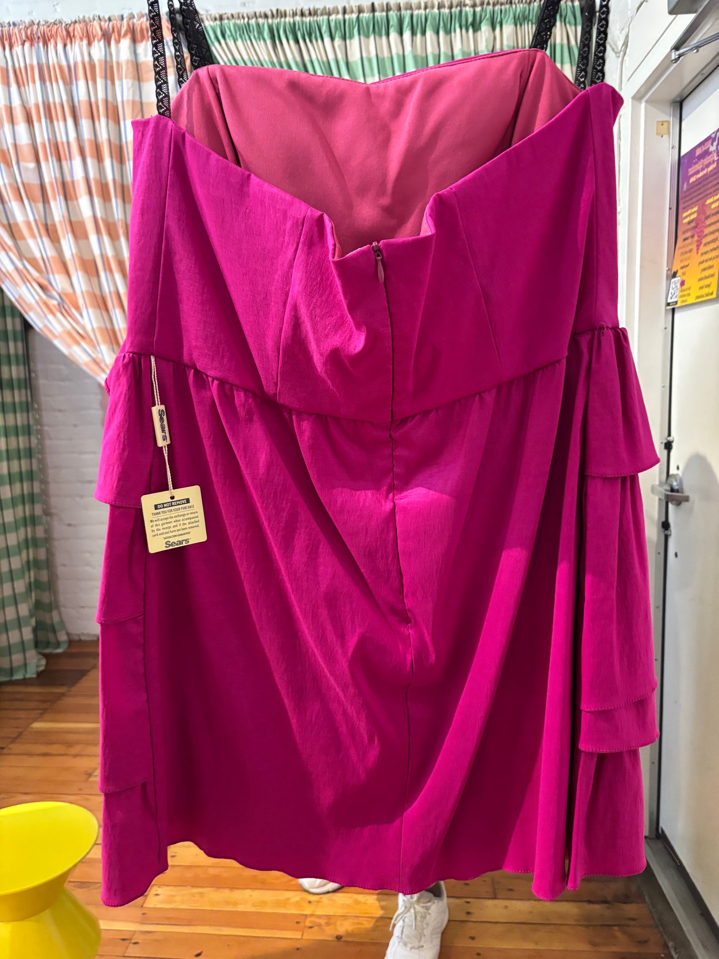 size 18 fuschia  vintage Jolie dress - cocktail