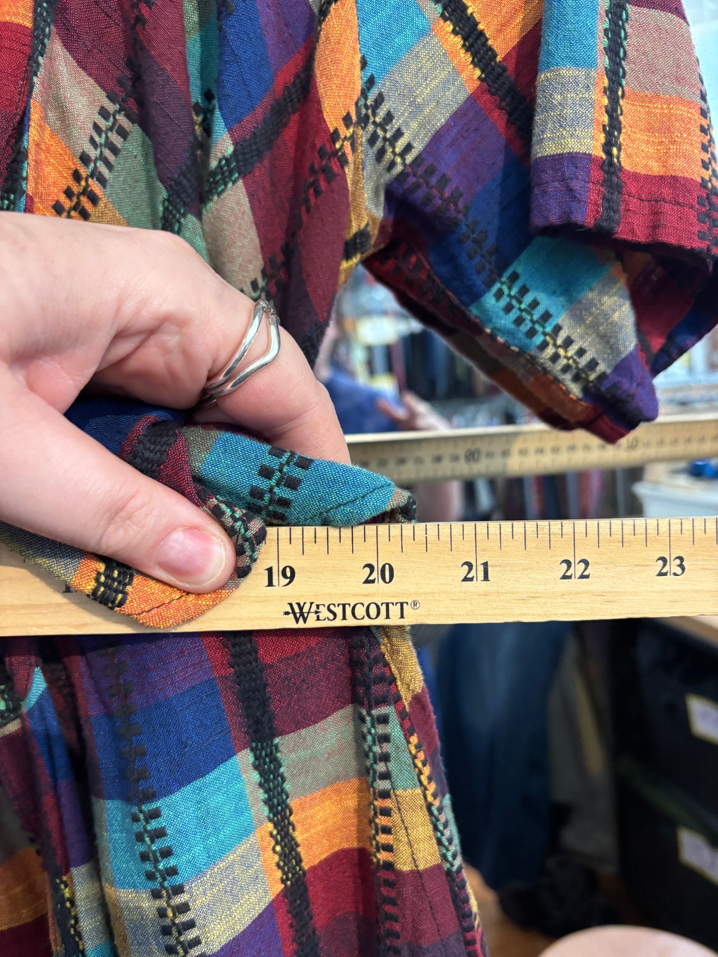 Size XL bright plaid Ace and Jig dress