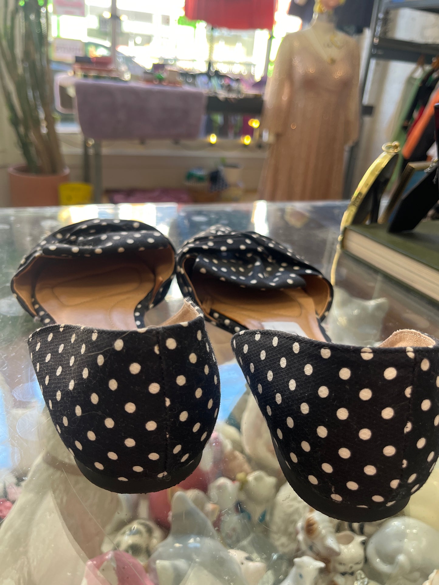 size 12W black with white dots  Lane Bryant shoes - flats
