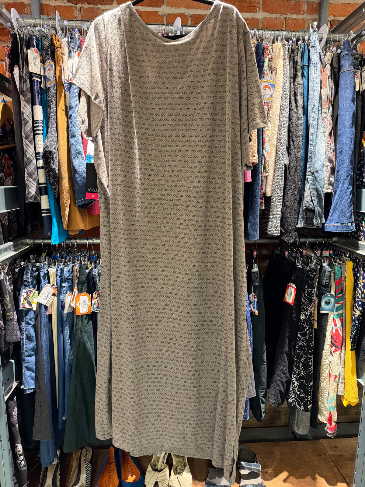 size 6X grey with glasses - NWT Voglio dress - sleep