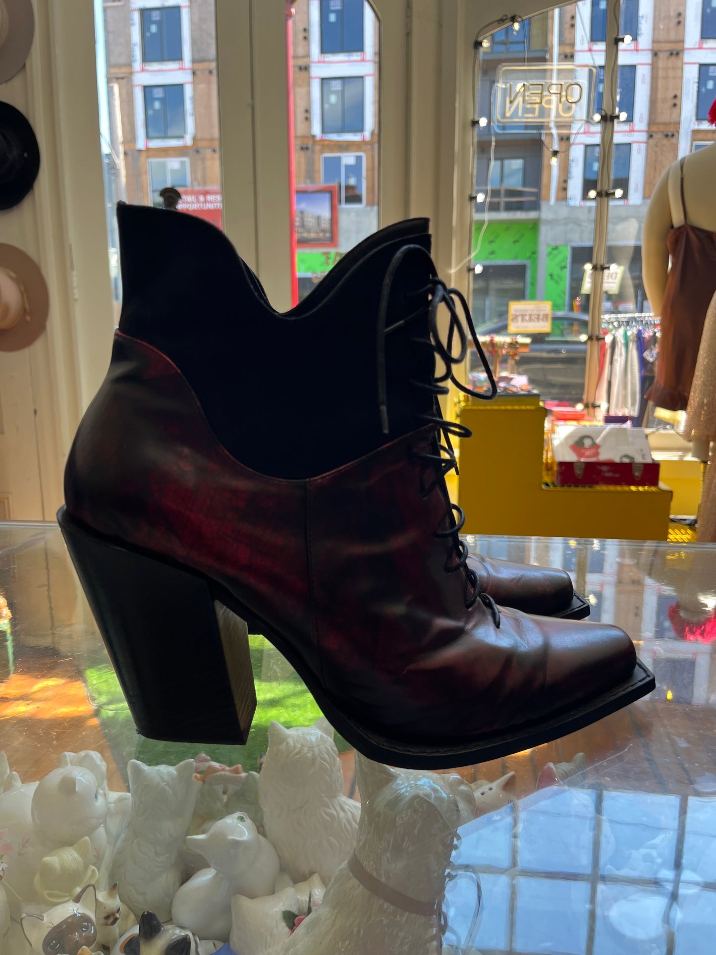 size 11 Seda Oil Black Fleuvog boots - prince george