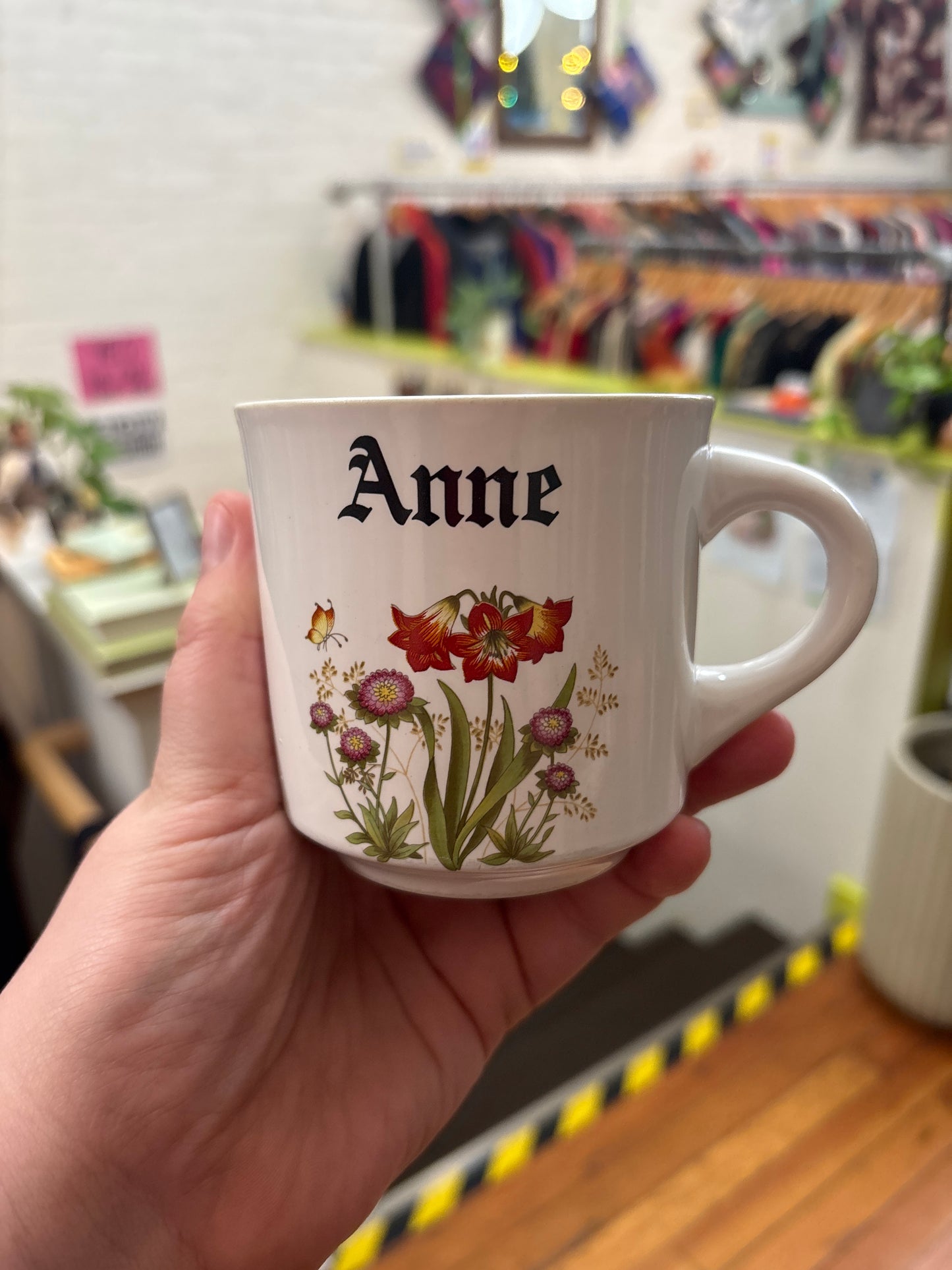 Vintage papel Anne mug