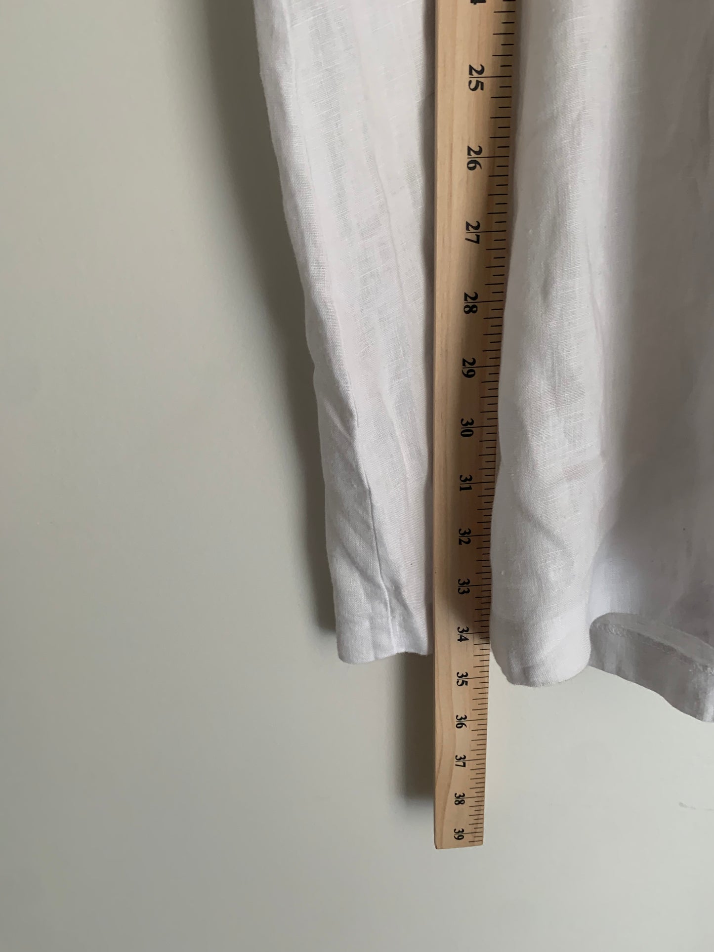 Size 18 White Linen/Cotton Gap Dress